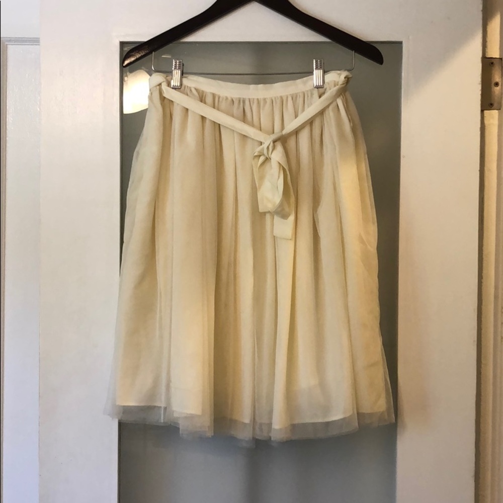 Ivory cream tulle skirt